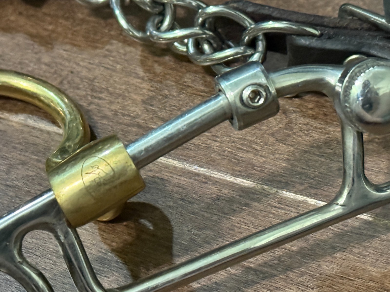 Used Jump'In Combination Hackamore Bit Copper Port for Horses