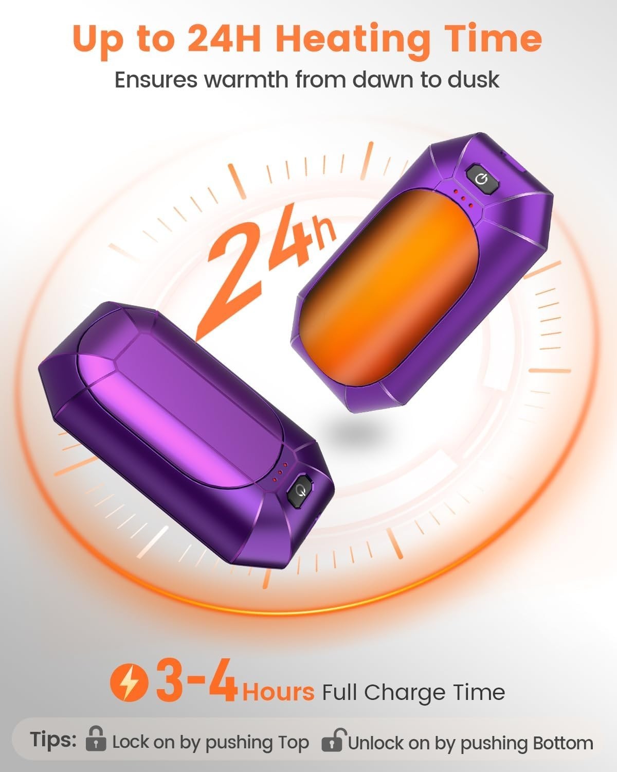 AI Hand Warmers Rechargeable 2 Pack, Electric Handwarmers Reusable, AI Smart ...