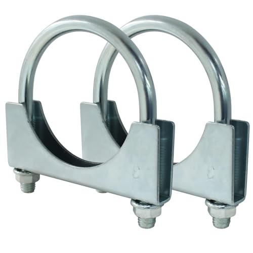 3" U Heavy Duty U-Bolt Clamp, 3 Inch Stainless Steel Muffler Clamps 3Inch