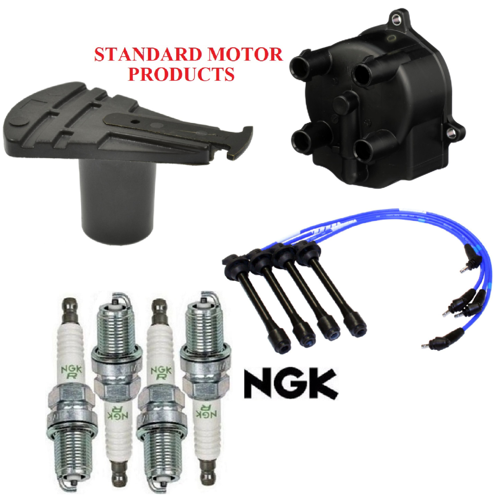 Ignition Kit Distri.Cap Rotor Plugs Wire for Toyota T100  L4; 2.7L 1994-1996