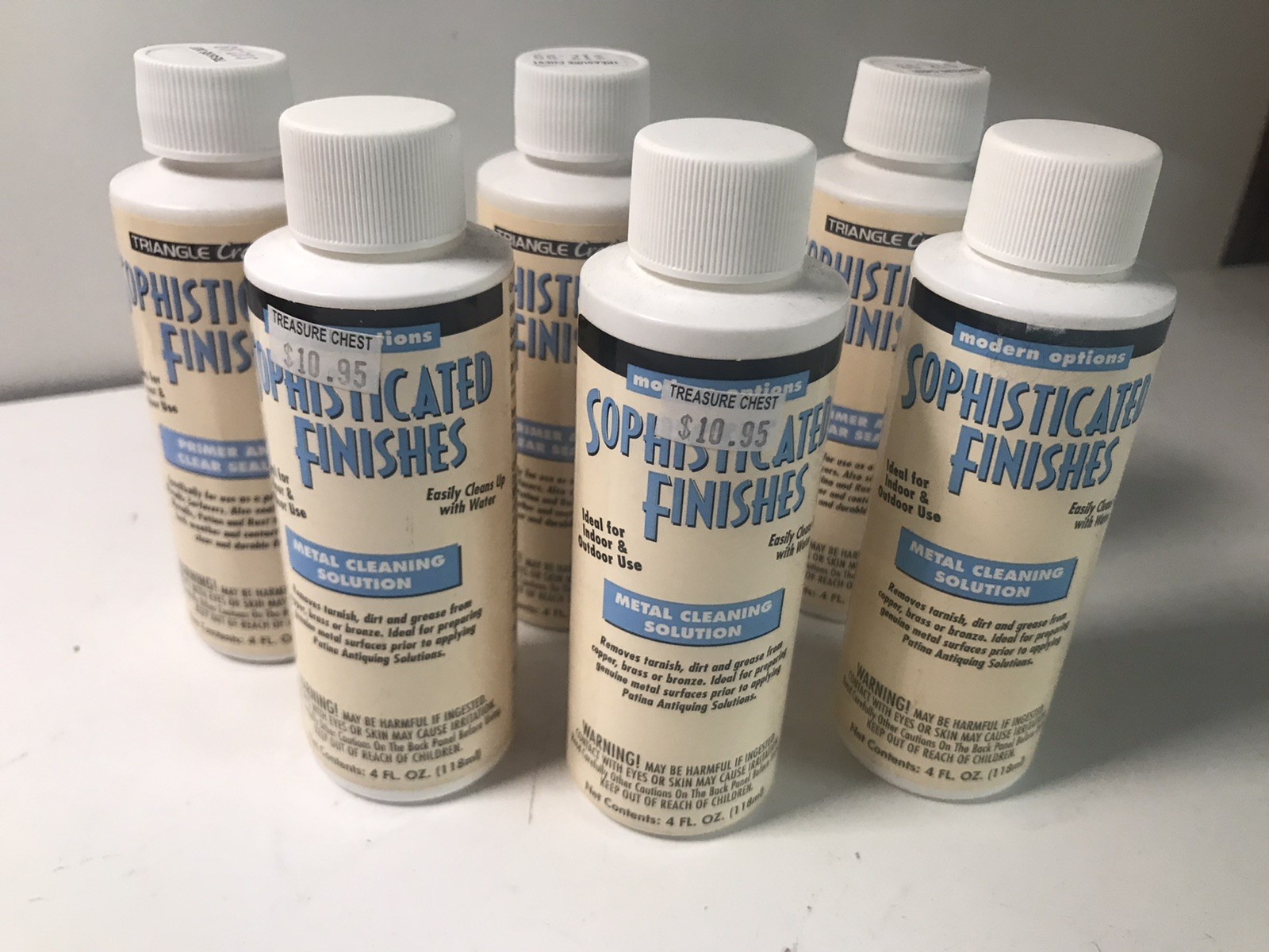 Modern Options Sophisticated Finishes - Metal Cleaning Solution Lot Of 6