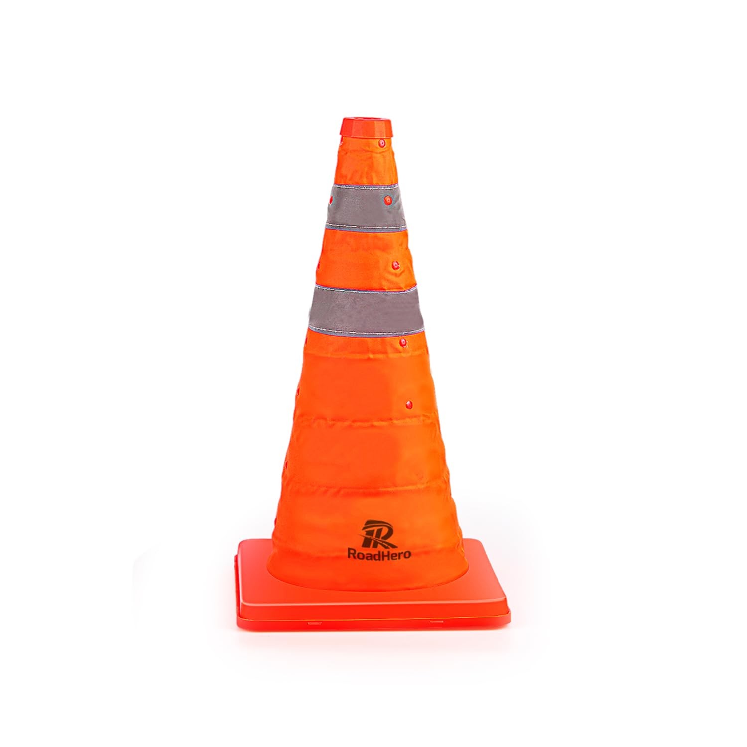 RoadHero 18 Inch 1 Pack Collapsible Traffic Safety Cones, Multi Purpose Pop-up C