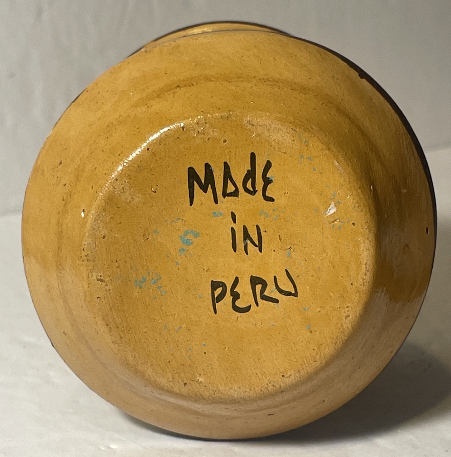 Peruvian Pottery Handpainted 2.25”