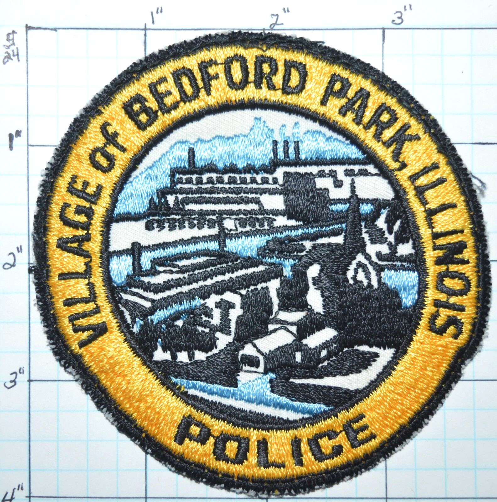 ILLINOIS, VILLAGE OF BEDFORD PARK POLICE DEPT ROUND PATCH