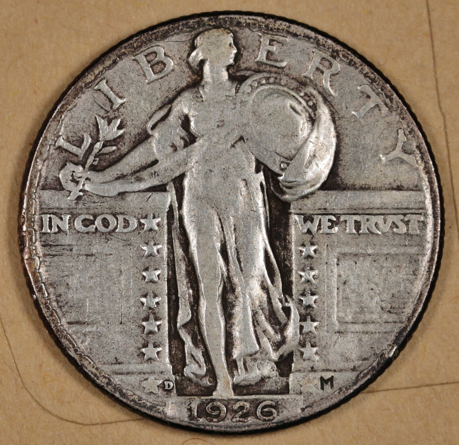 1926-d Standing Liberty Quarter.  VF.  193703