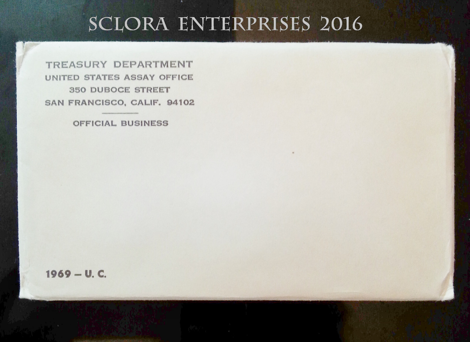 1969 Mint Set Envelope ONLY *NO COINS*  **FREE SHIPPING**