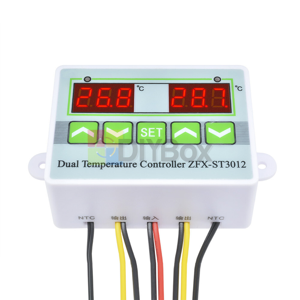 12/24V 110-220V ZFX-ST3012 Dual Temperature Controller Microcomputer Thermostat