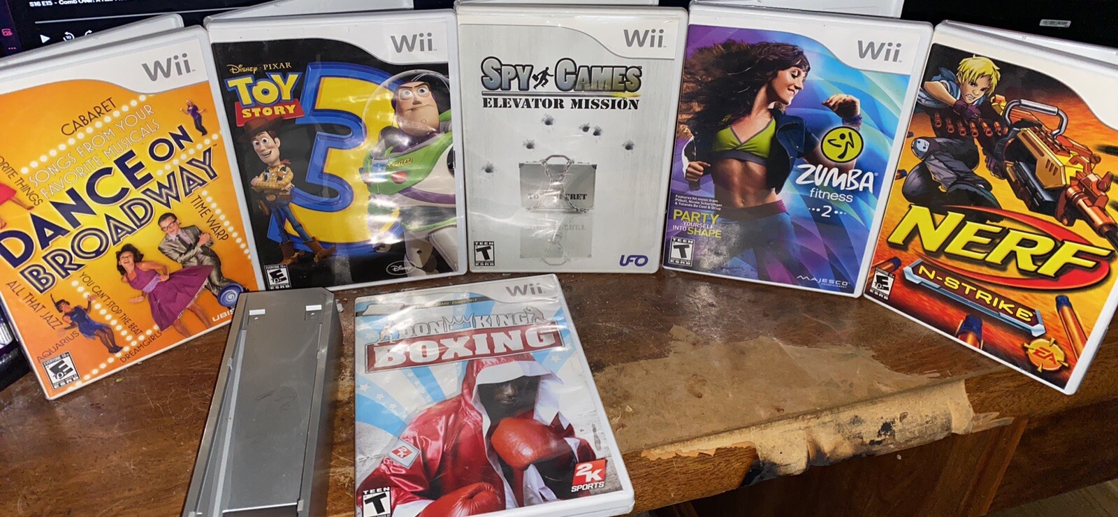 wii console with games