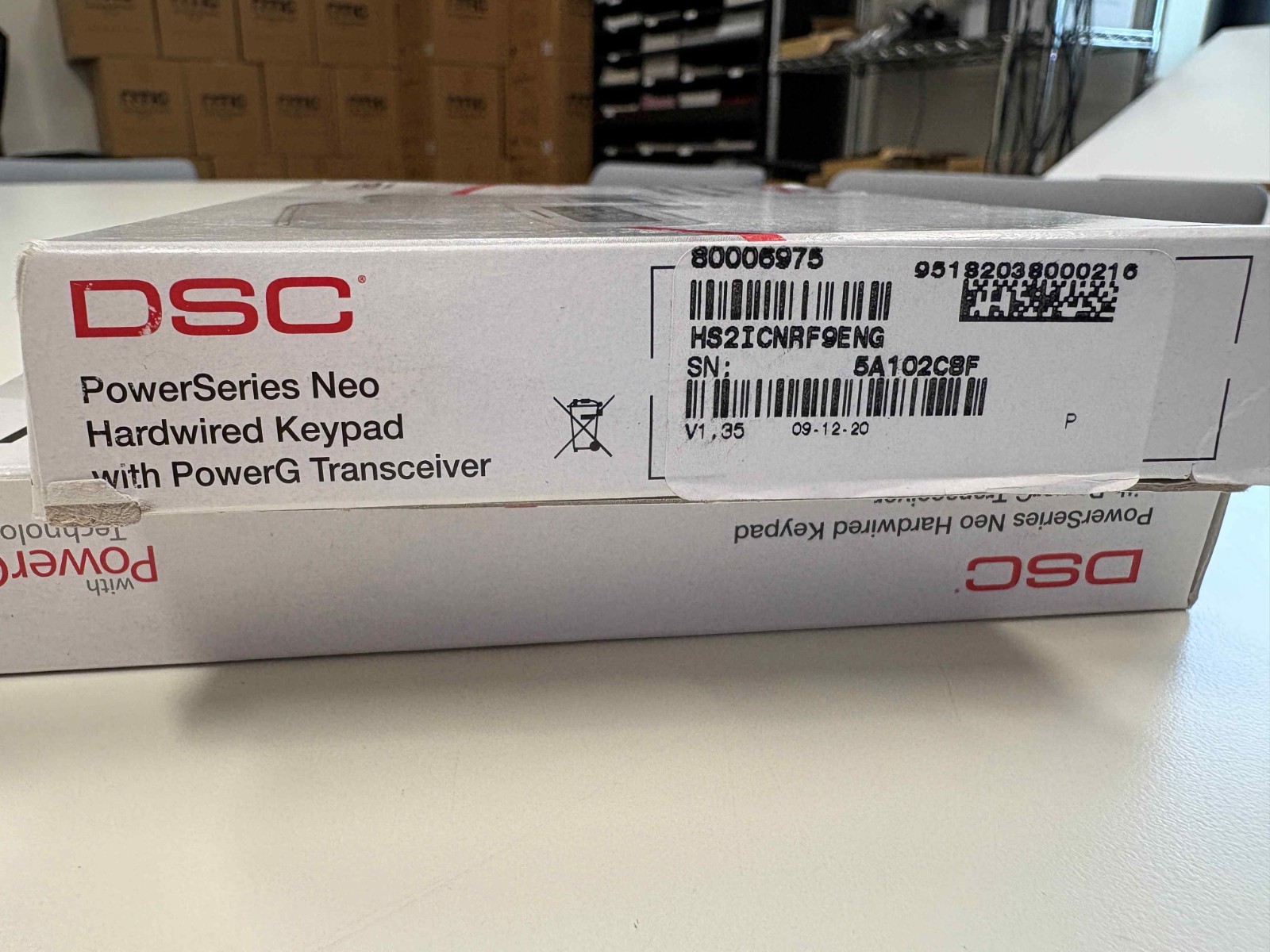 DSC HS2ICNRF9ENG N POWERSERIES NEO HARDWIRED KEYPAD WITH POWERG TRANCEIVER