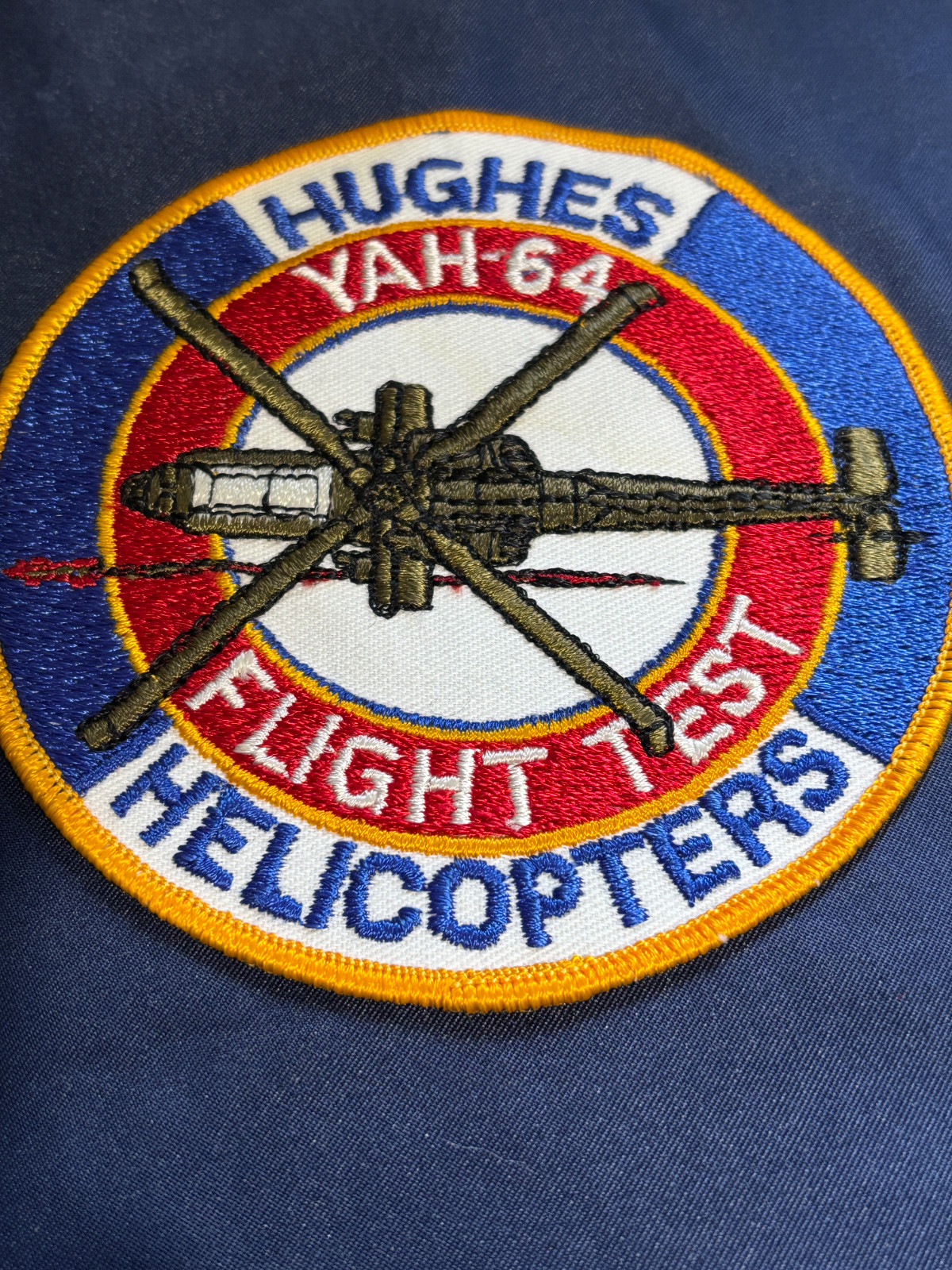 US Marine Corp crest Hugh Test Flight Helicopters