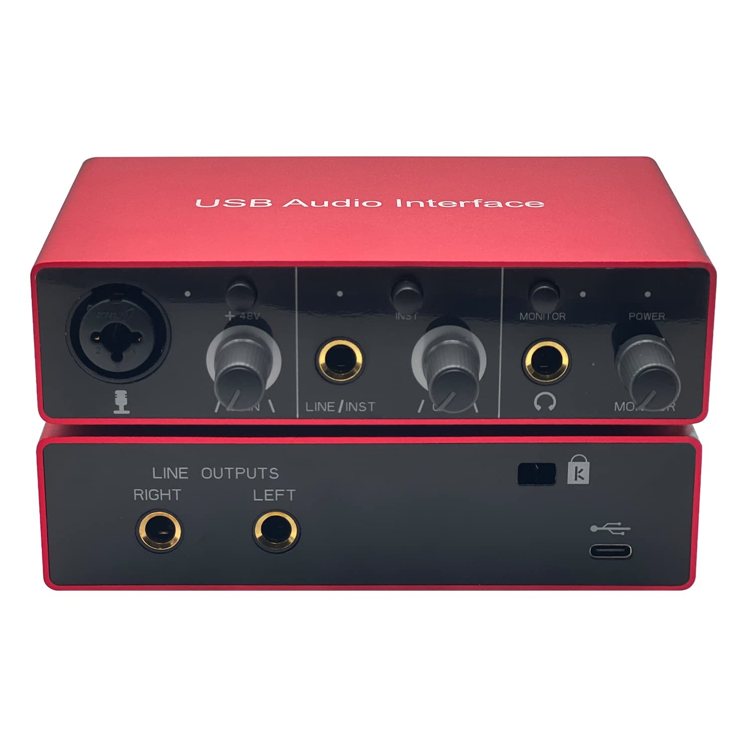 Audio Interface USB Audio Interface with Mic Preamplifier USB Audio Mixer Rec...