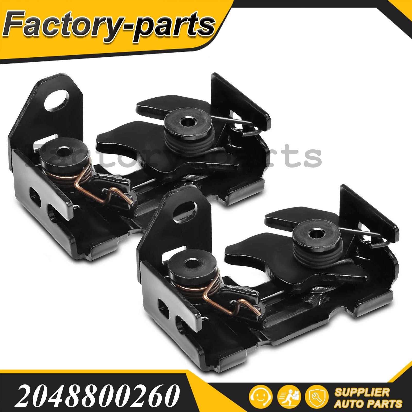 2x Front Hood Latch Lock for Mercedes-Benz C300 08-21 C63 AMG E350 GLC300 GLK350