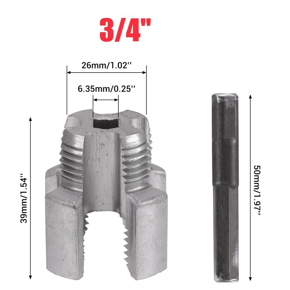 Integrated Internal & External Pipe Threading-Tool, PVC Pipe Threader Kit USA!~~