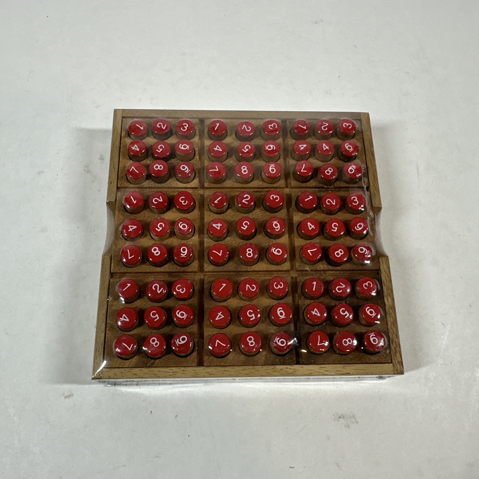 Sudoku All Wooden Wood Game New! 5.25" Square.