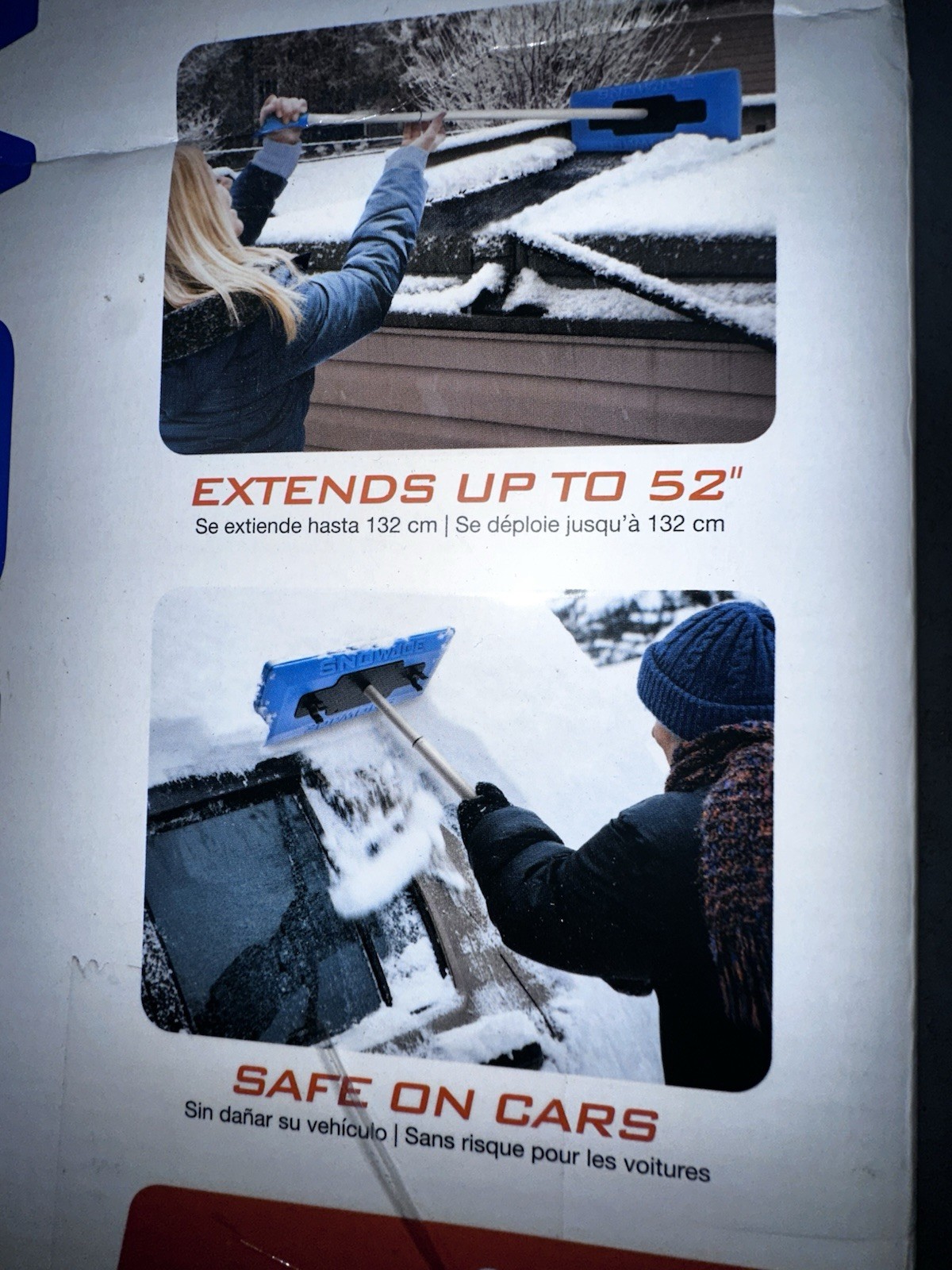 SnowJoe 2-In-1 Ice Scraper And Snow Broom