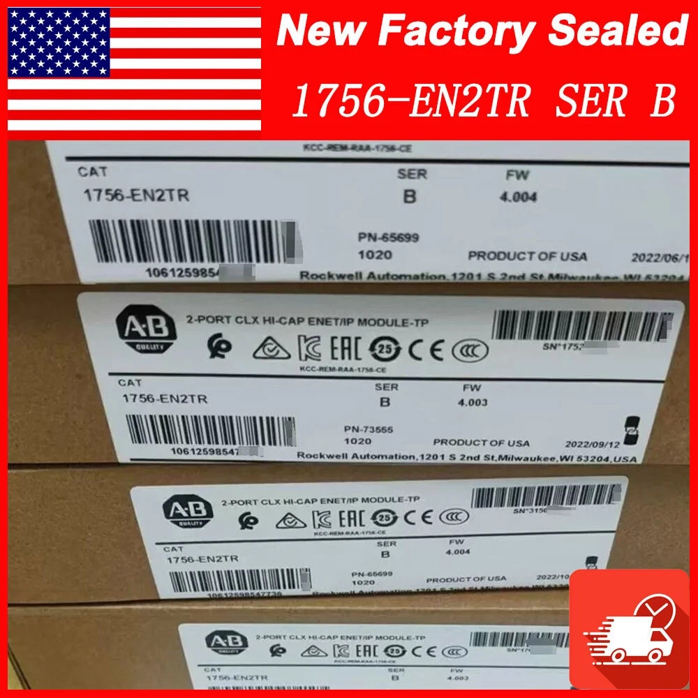 NEW PLC 1756-EN2TR Ser B ControlLogix Ethernet Module -Sealed AB 1756EN2TR