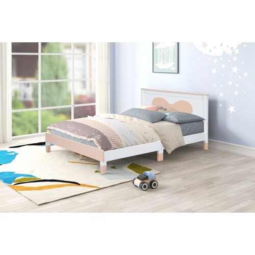 Queen bed for kids bedframe The raw wood is of excellent quality