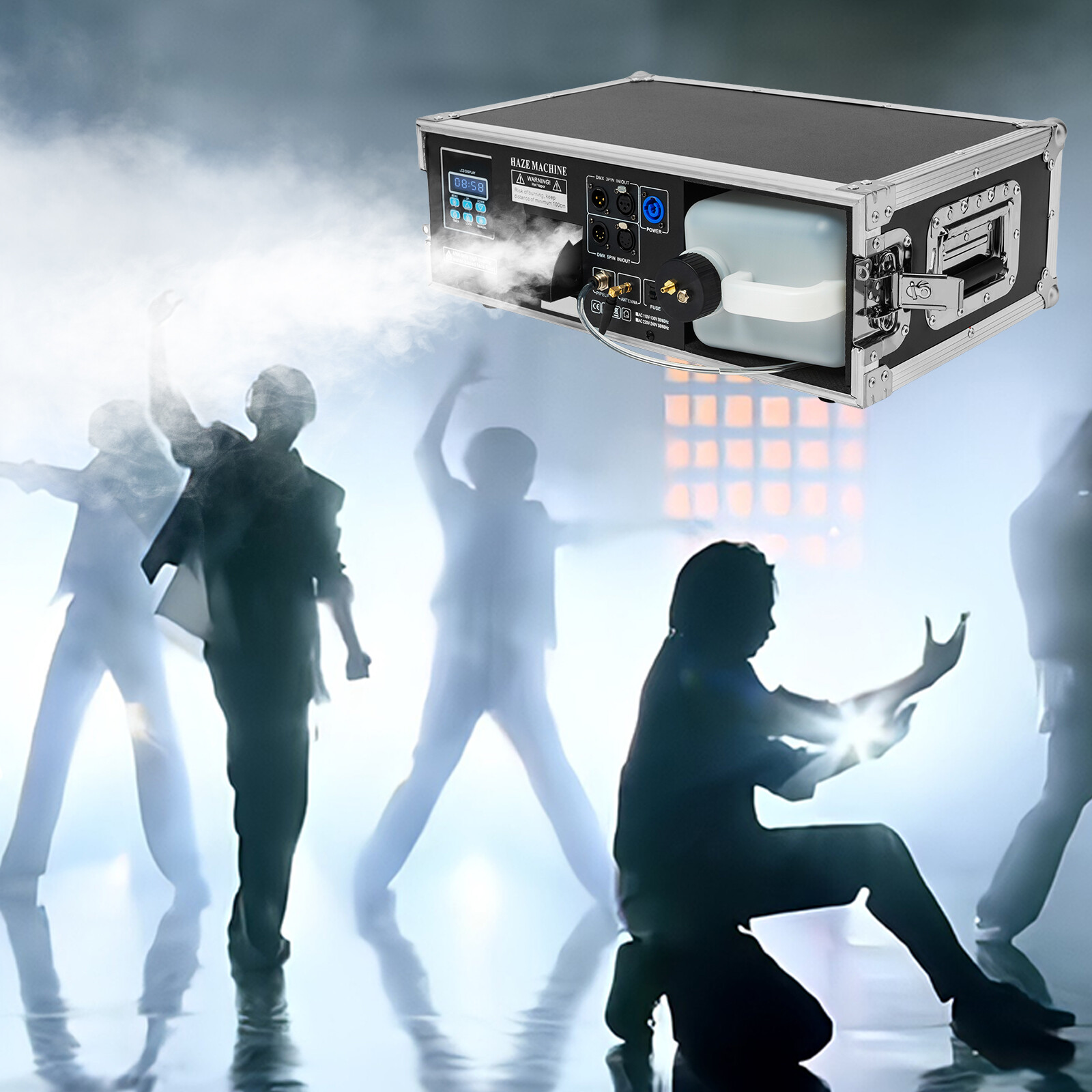 Stage Mist Haze Machine 3.5L with Flight Case Package Stage Effect Hazer 1500W
