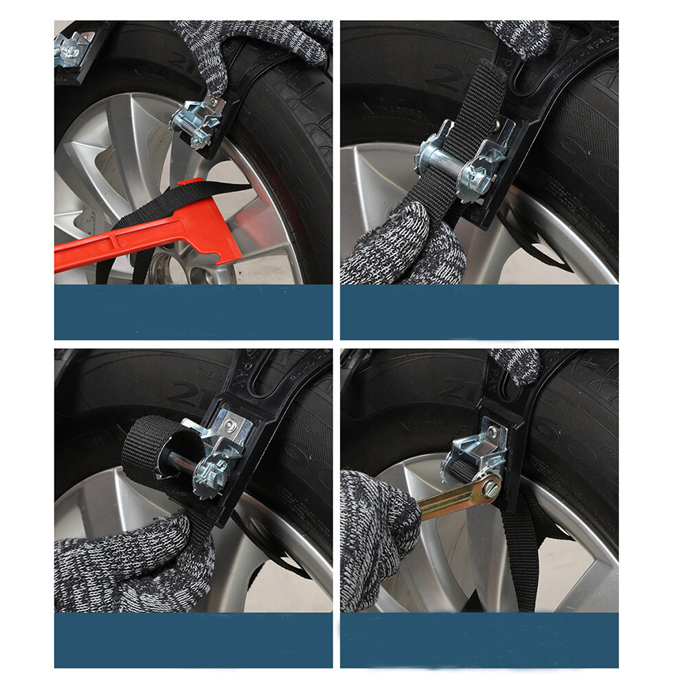 Tire Chains Snow Chain for Car/SUV/Pickup Trucks Adjustable Universal Emergency