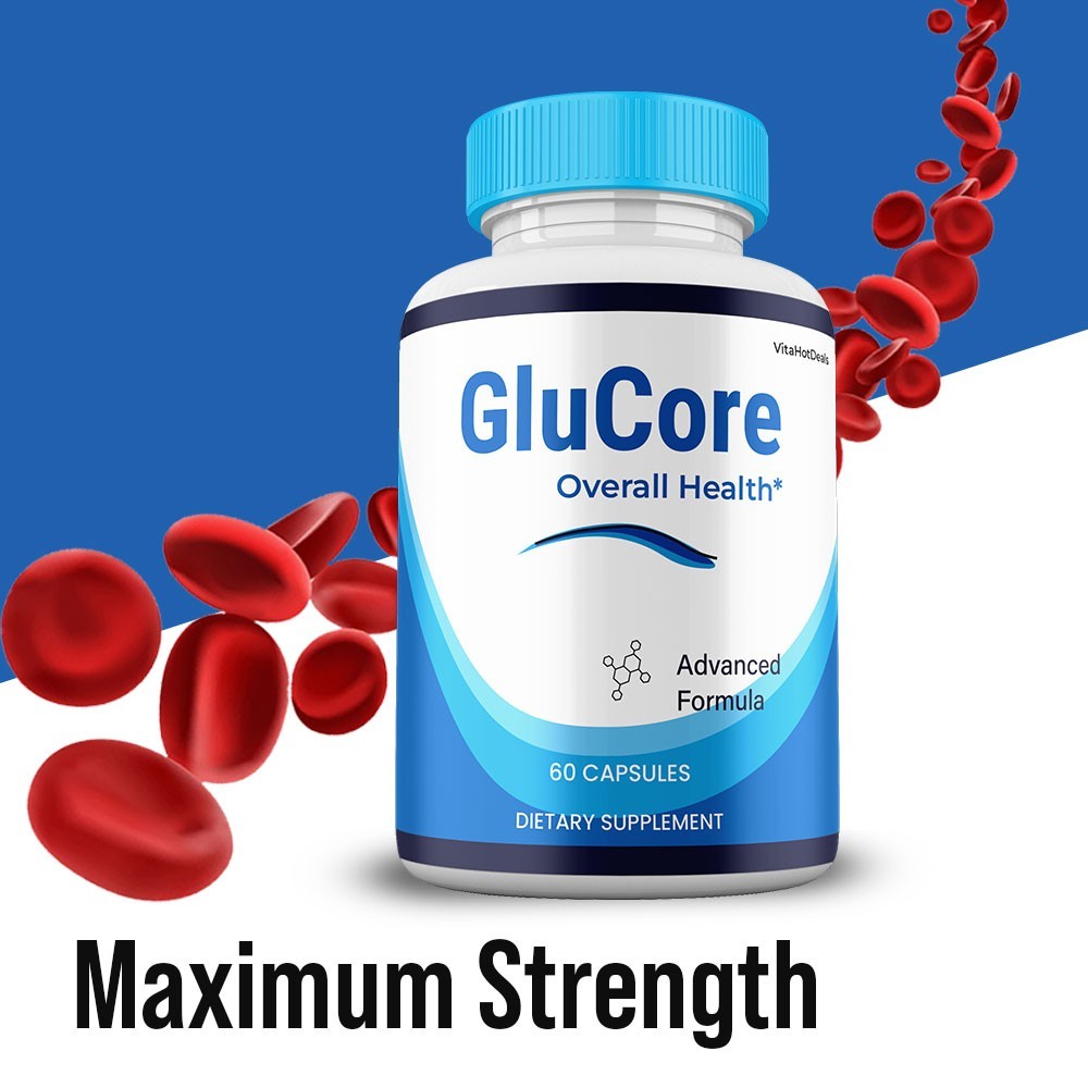 GluCore Supplemement, Max Strength, Glu Core All Natural Capsules (1 Pack)