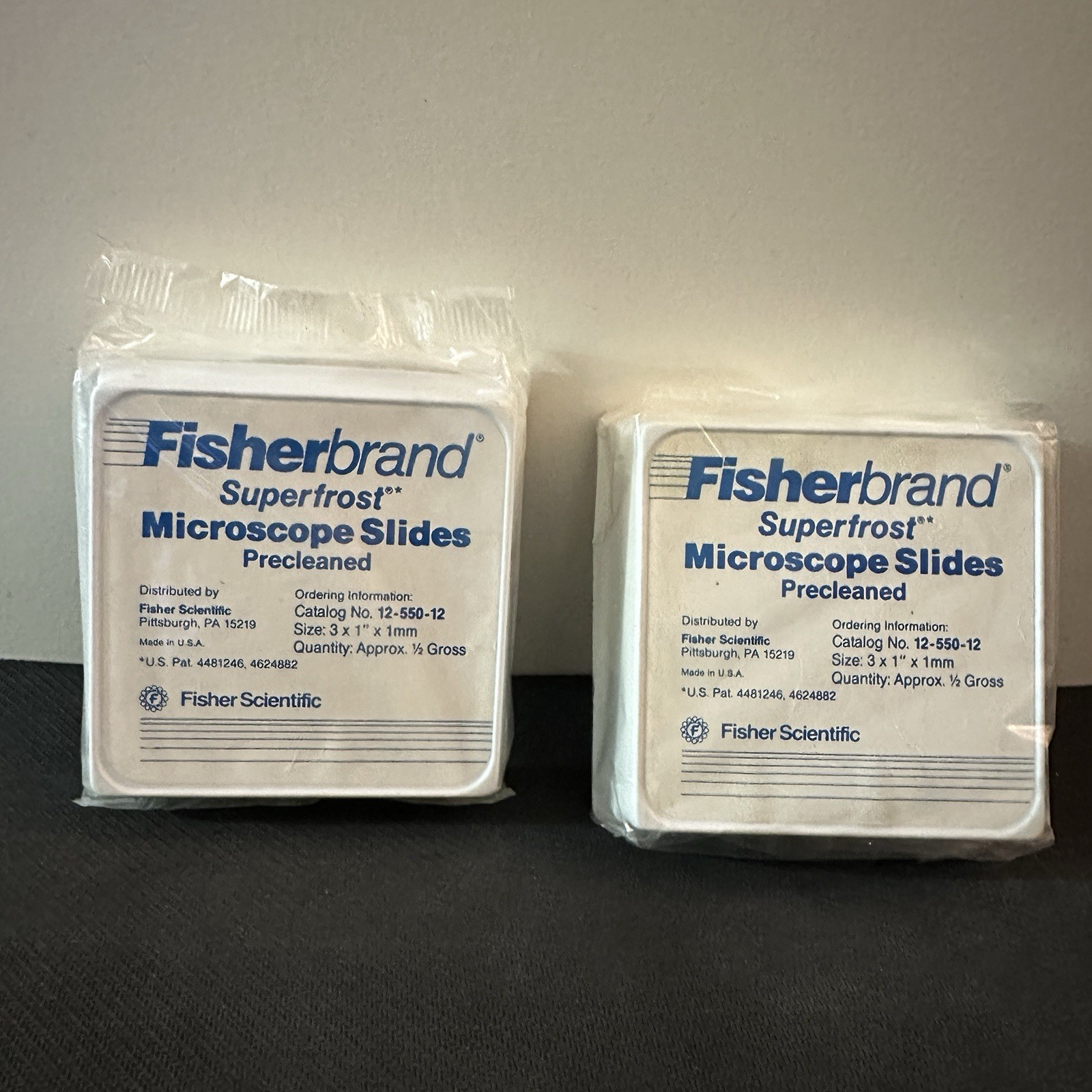 FisherBrand Superfrost Microscope Slides 12-550-12, Size 3x1x1mm