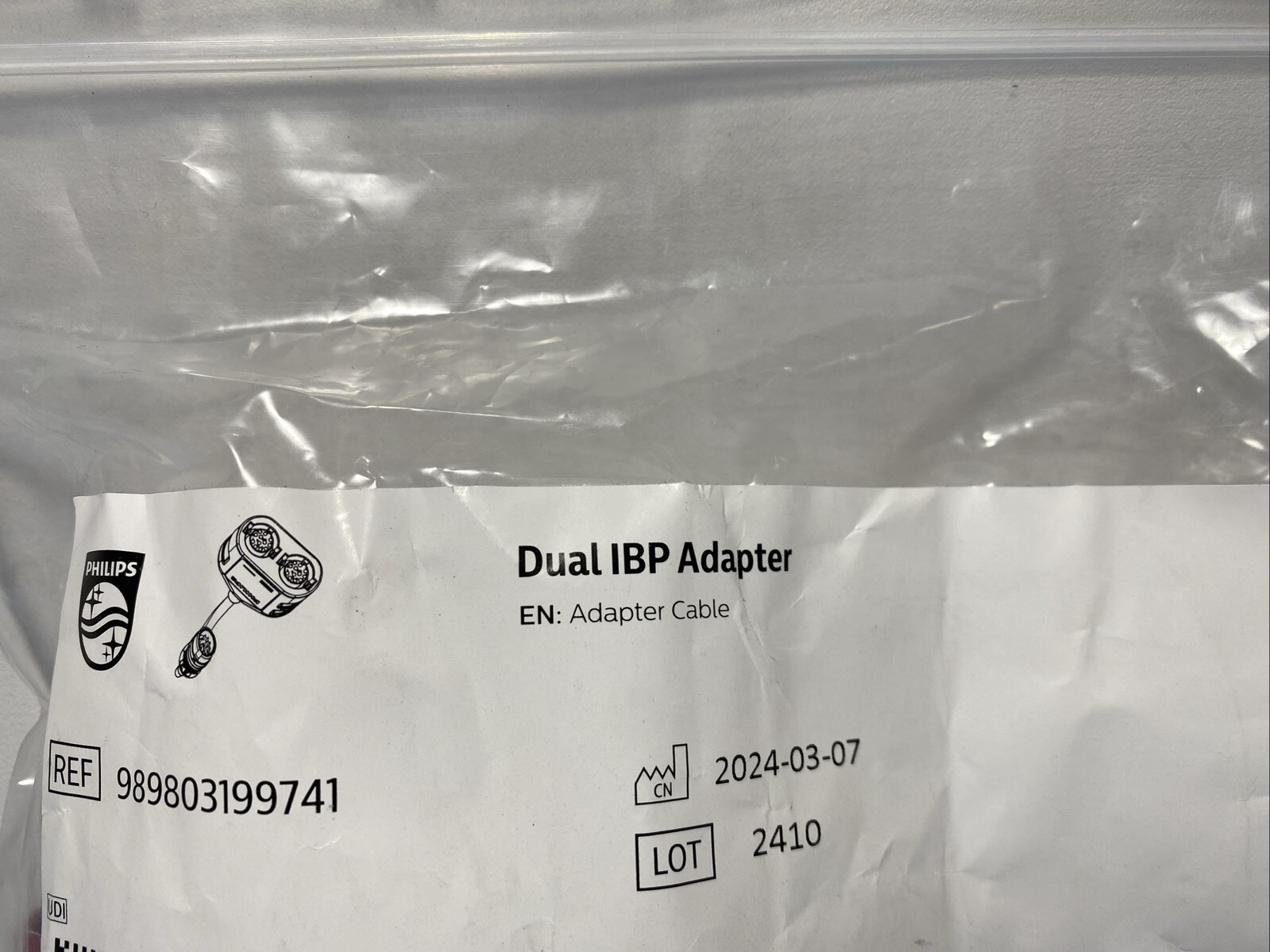 Philips Dual Invasive Blood Pressure (IBP) Adapter, Model# 989803199741