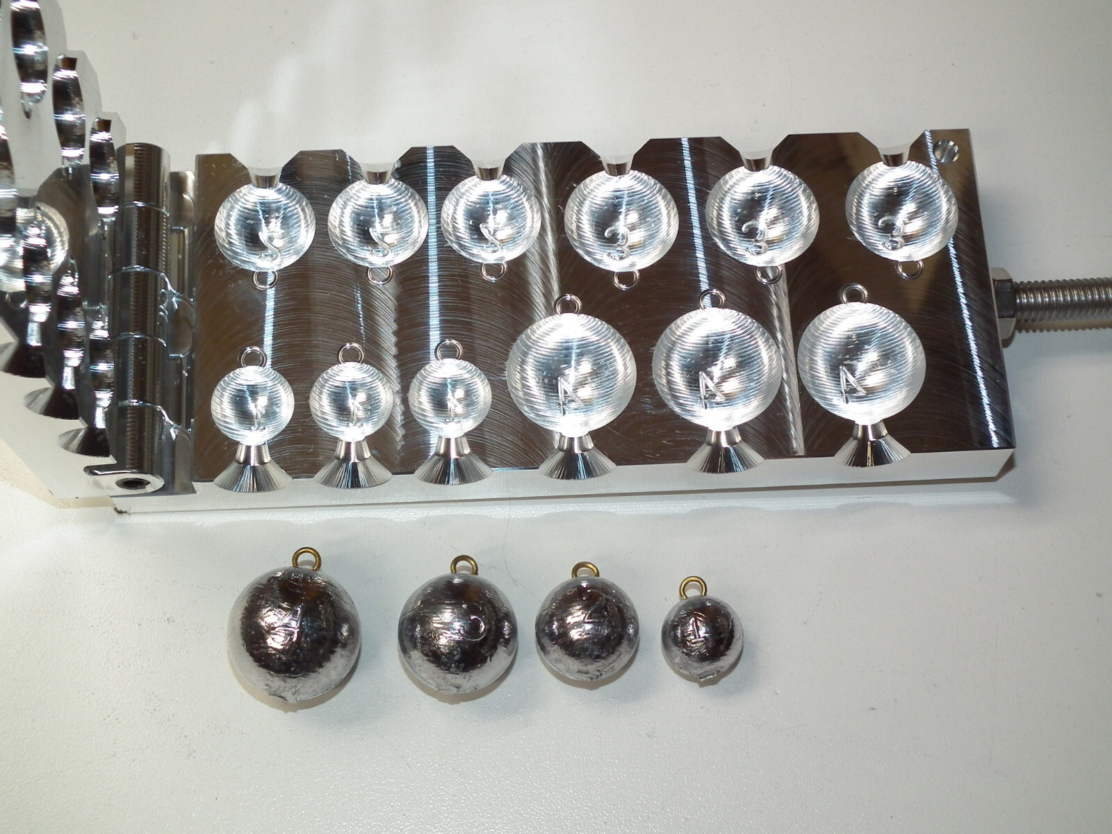 Saltwater Cannonball Sinker mold 1,2,3,4oz CNC Aluminum Fishing