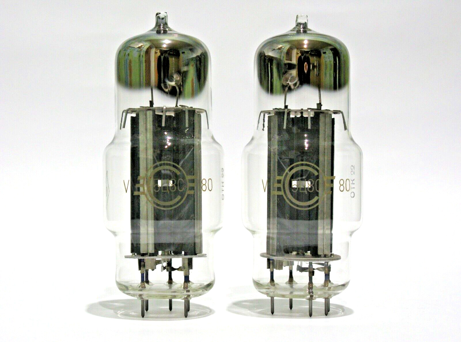 2x 5C8S / 5U8S Double Anode Rectifier SVETLANA Same Date 1972's TUBES NEW NOS