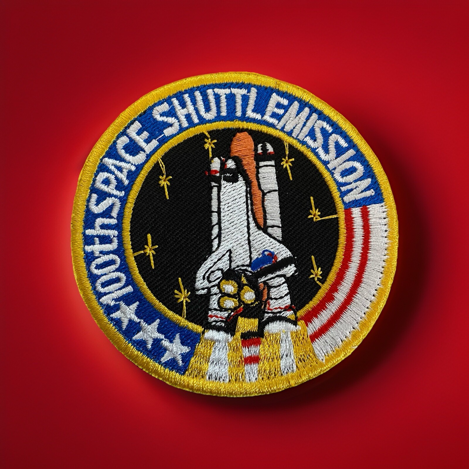 New 100th Space Shuttle Mission V-cro Patch 3” USA NASA