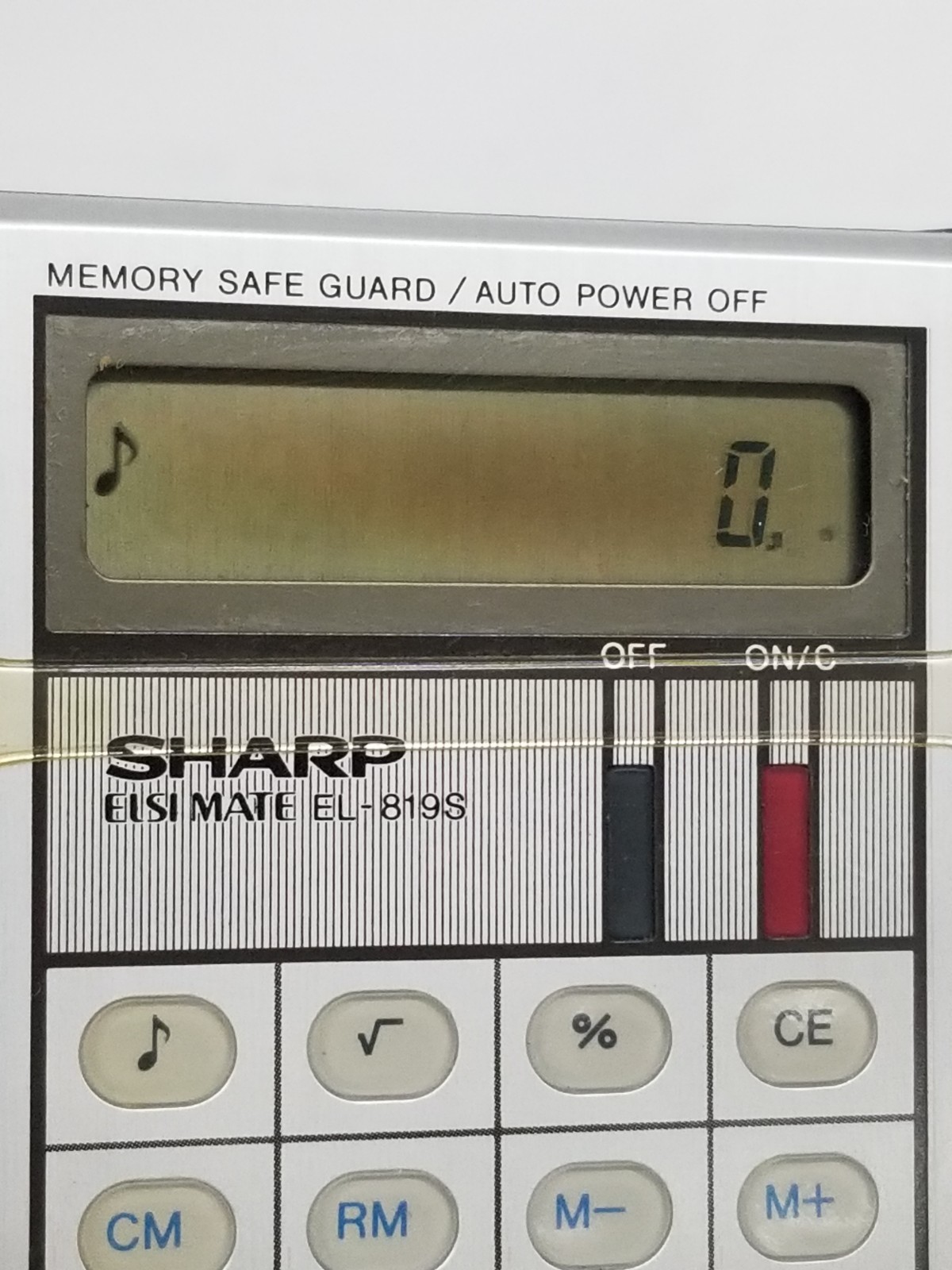 Vintage Calculator Sharp Elsimate EL-819S
