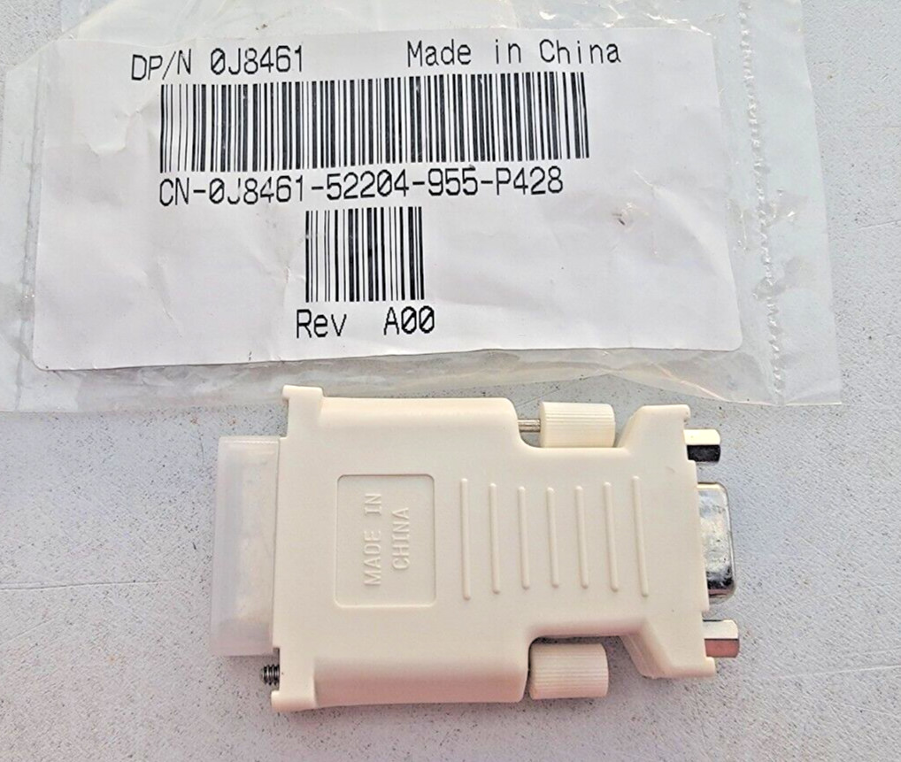 (25)  DELL, 0J8461, DVI to VGA ADAPTER CONVERTERS, DVI MALE TO VGA FEMALE, NEW