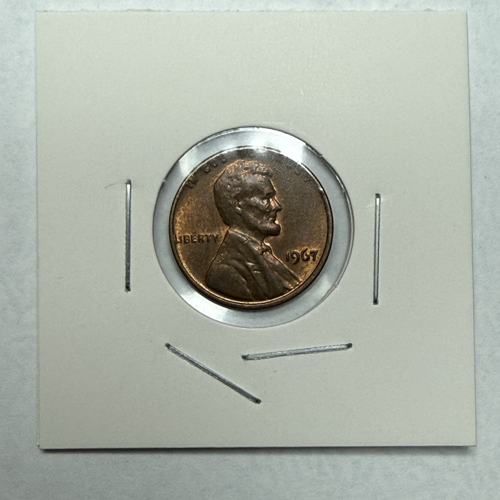 1967 P Lincoln Memorial Rotated Die