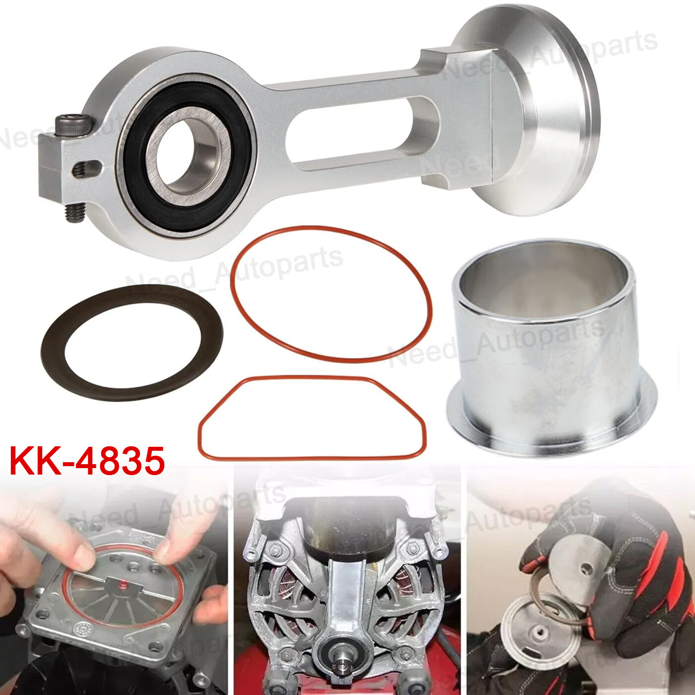 Fit for KK-4835 Oil Free Compressor Pumps Piston Compressor Connecting Rod Kit