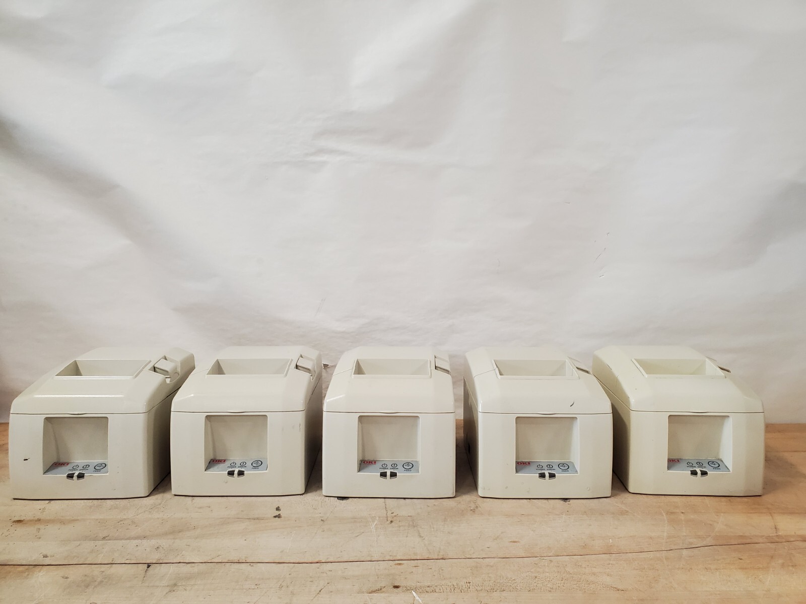 LOT OF 5 Star Micronics OKI TSP650 Thermal Receipt Printers - RT322C