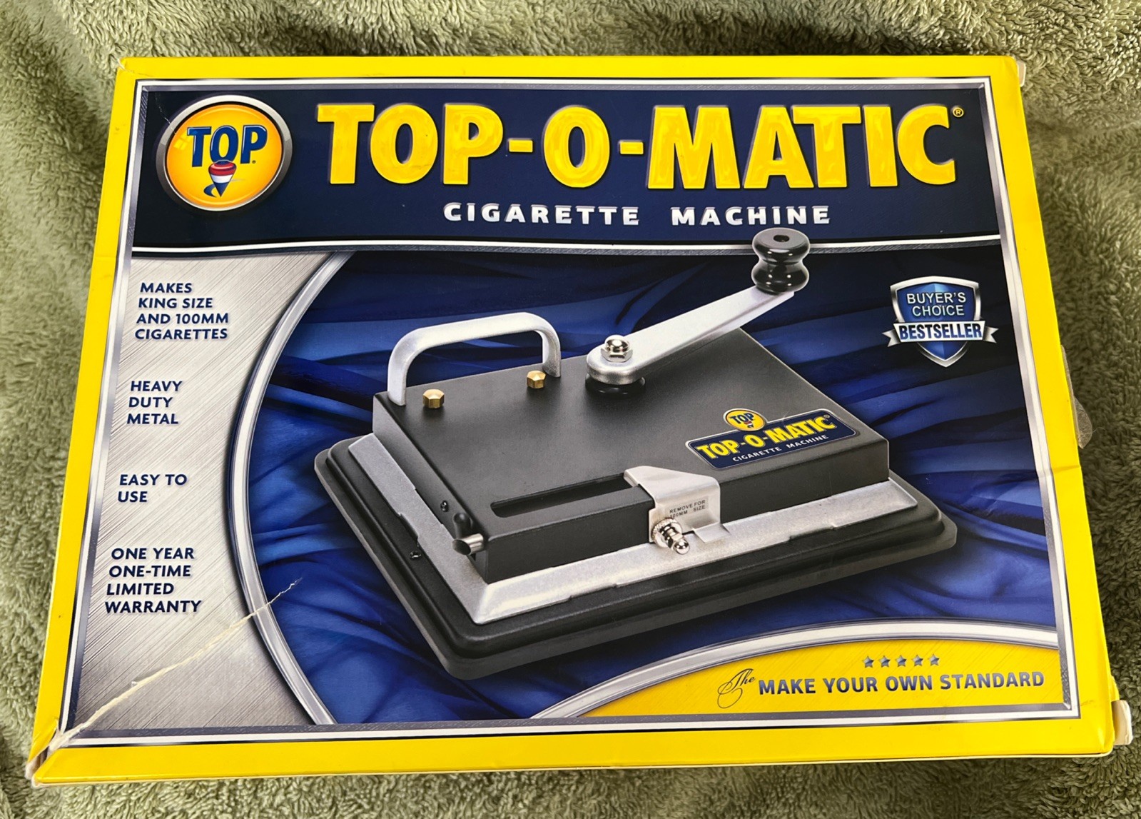 Top-O-Matic Cigarette Rolling Machine- Damaged Box- Opened & Never Used