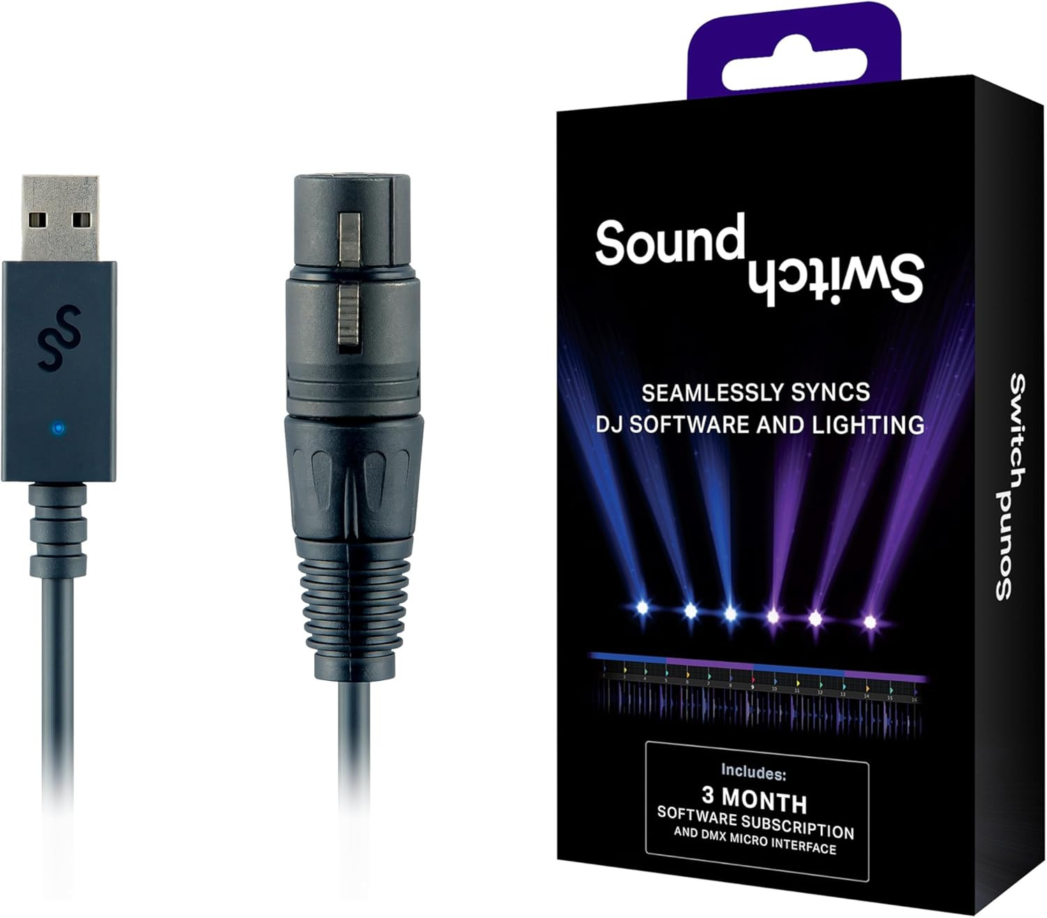 Micro DMX Interface | Compact USB to DMX Lighting Interface, 3-Month Free Trial