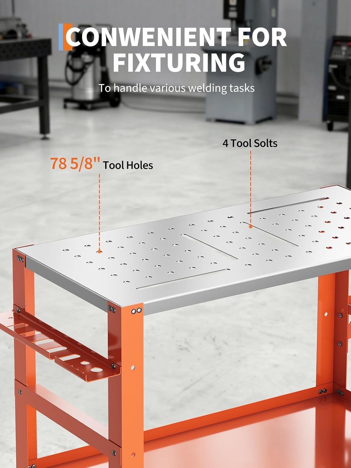 36" x 18" Welding Table 1200 lbs Capacity Welding Workbench Table Lockable