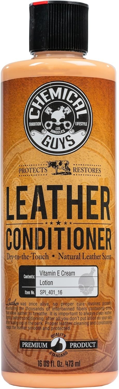 Chemical Guys SPI_401_16 Leather Conditioner 16 oz Natural Scent Dry Touch