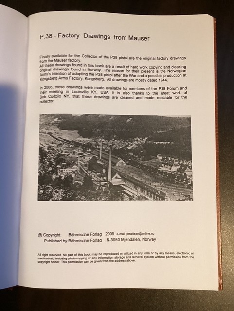 P.38 -Factory Drawings from Mauser
