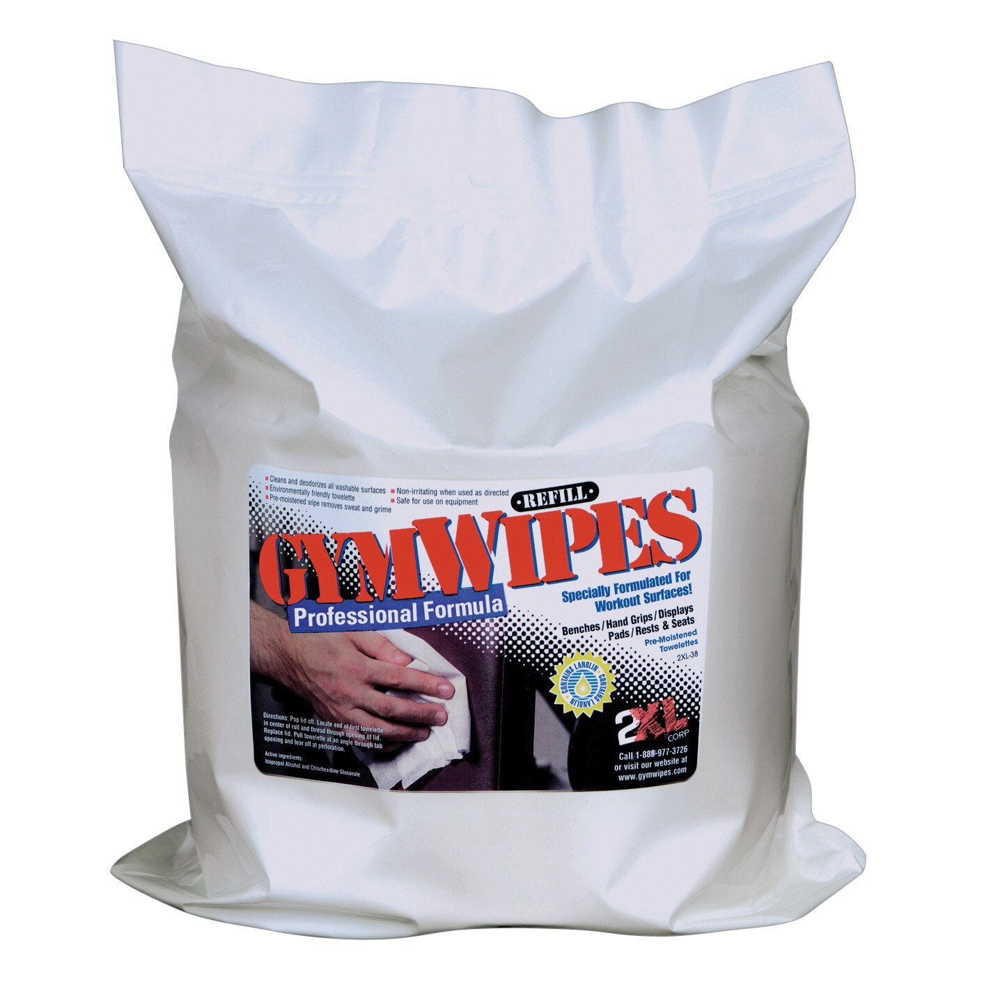 MIDS Gym Wipes Professional Refill 700 Count Size 8" x 6"