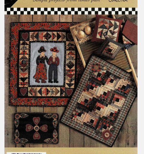 Vtg Rare Little Quilts The Flannel Folk Quilt 1995 Pattern only