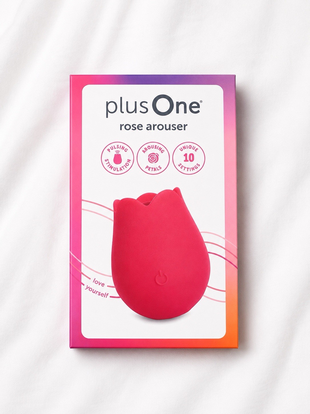 plus One Rose Arouser Clitoral Stimulator Vibrator NEW SEALED 10 Settings Red”