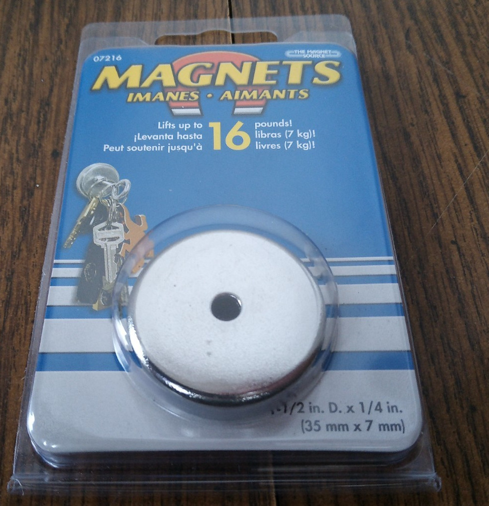 The Magnet Source 16 Pound 1 1/2 inch D. X 1/4 in