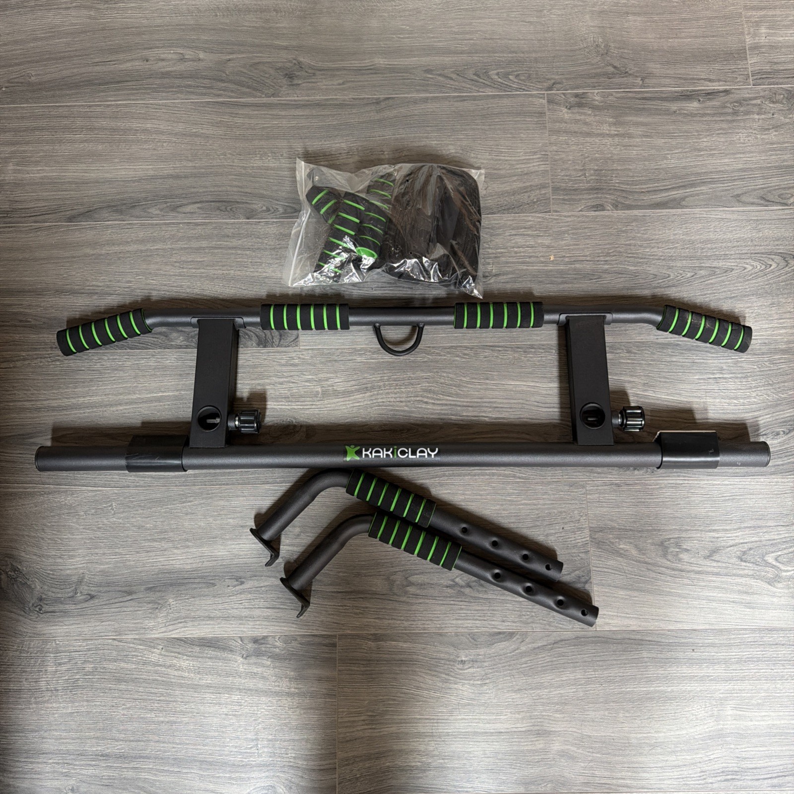 KAKICLAY Pull Up Bar Multi-Grip Pull Up Bar with Smart Larger & Perfect Pushups
