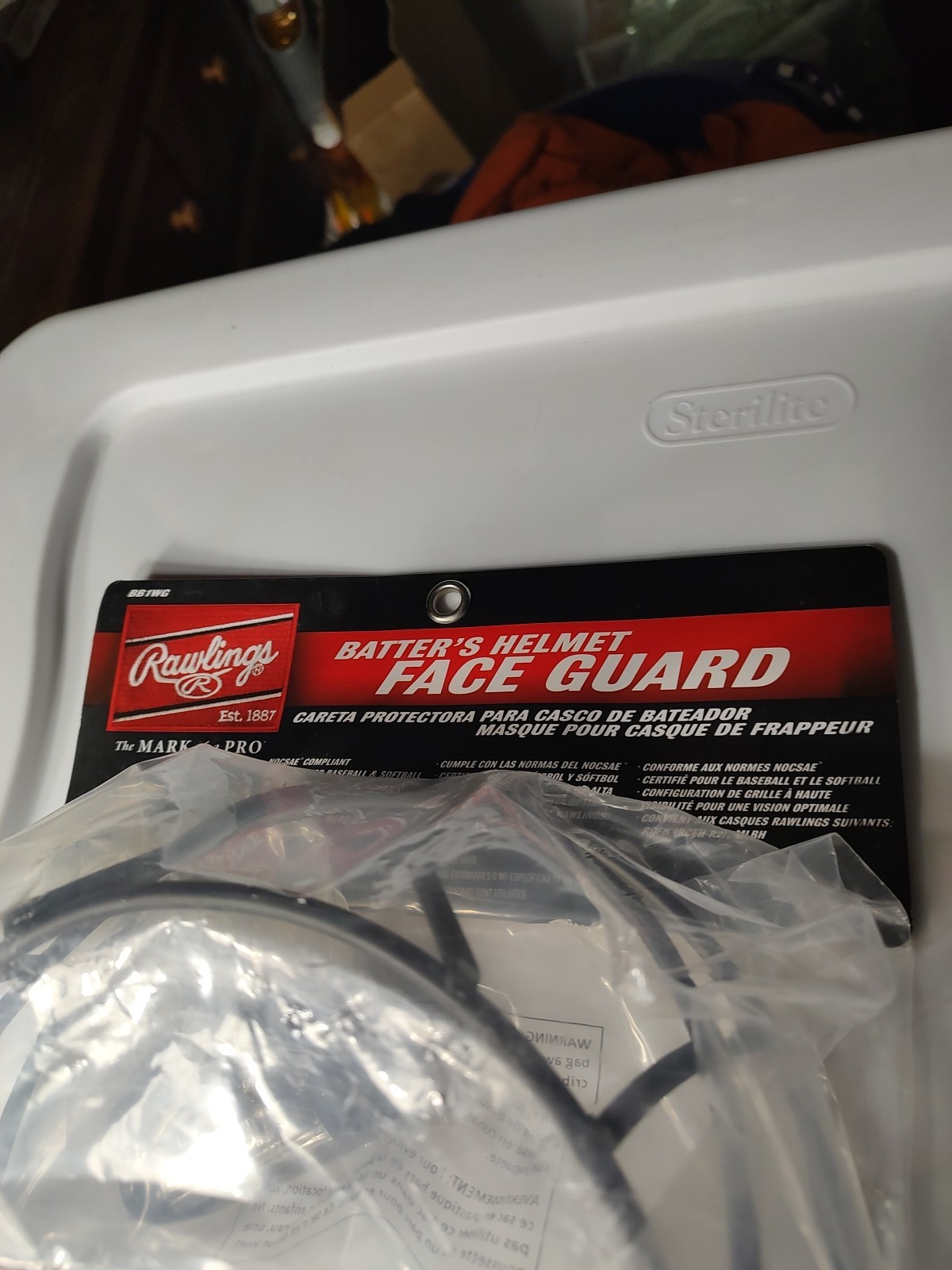 Rawlings BB1WG Face Guard - Black