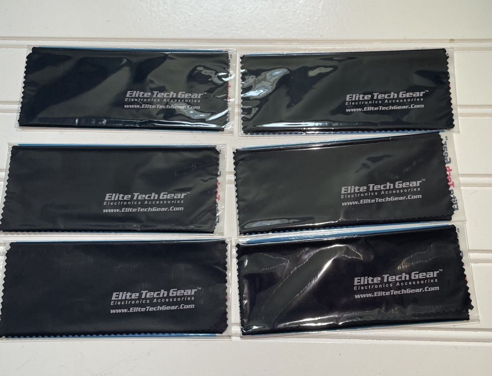 Elite Tech Gear Microfiber Cloth 6”X7” Lot of 6