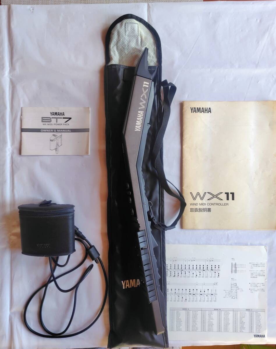 Yamaha Wind MIDI Controller WX11 Synthesizer Case Tested Japan Woodwind WT11 WX7
