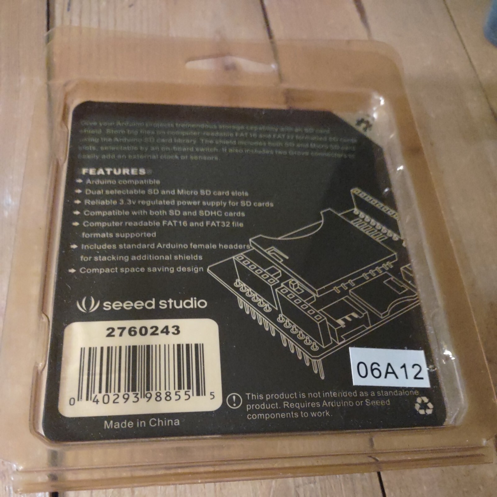 Seeed Studio SD Card Shield Ardunio NEW