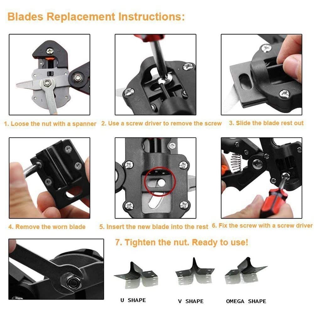 2 in 1 Grafting Tool Pruner Kit Gardening Pruning for Fruit Tree Black