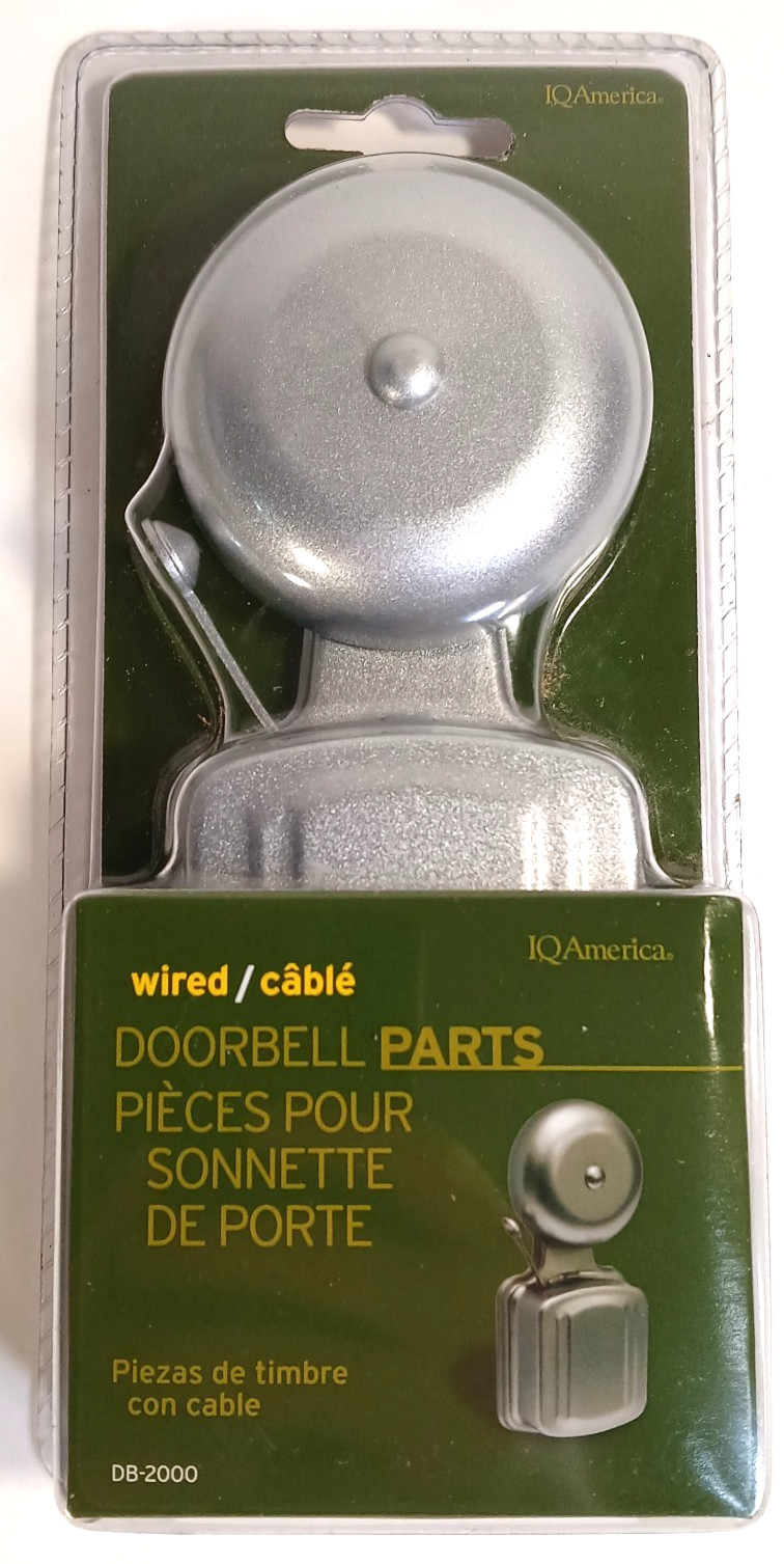 Classic Chrome Doorbell IQ America Wired 854937006112 2.5" DB2000